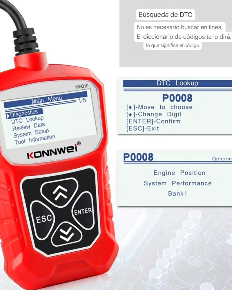 SCANNER PEQUENO PARA AUTO KW310