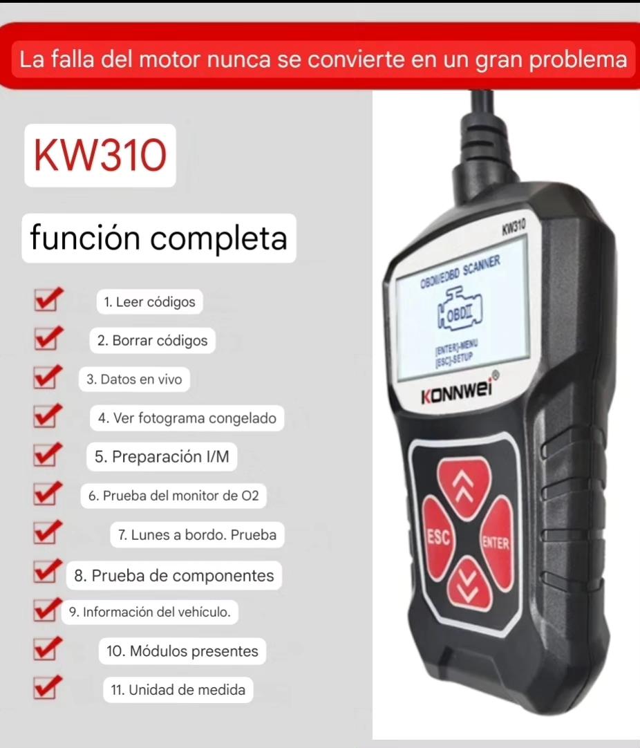 SCANNER PEQUENO PARA AUTO KW310