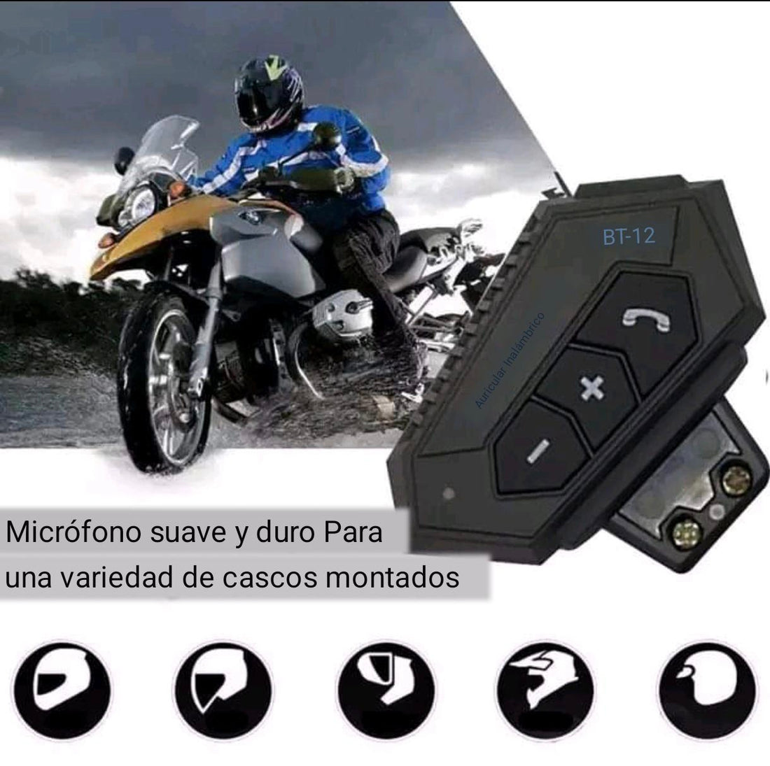 AUDIFONO CASCO PARA MOTORIZADO MOTO